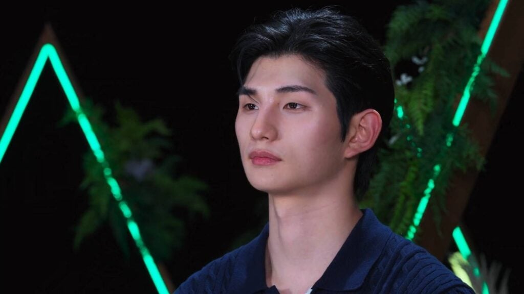 It’s a screenshot from the Korean reality show Single’s Inferno Season 5: the image shows one of the contestants, Lee Sung-hun.