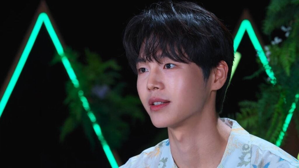 It’s a screenshot from the Korean reality show Single’s Inferno Season 5: the image shows one of the contestants, Lim Su-been.