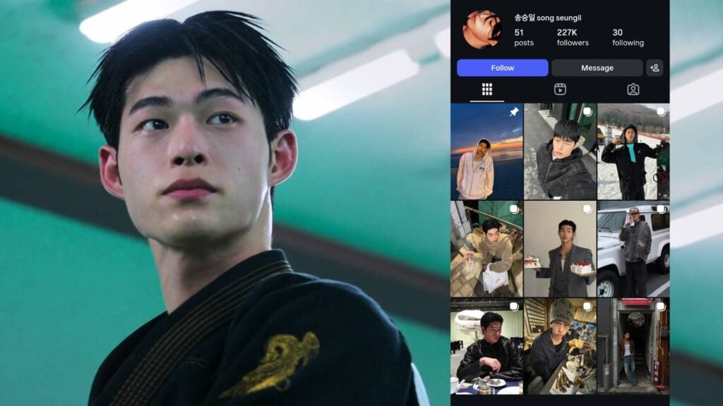 It's a screenshot of the Instagram page of one of the Single's Inferno Season 5 participants: Sing Seung-il  - and also, his appearance during the episode 1 introduction.