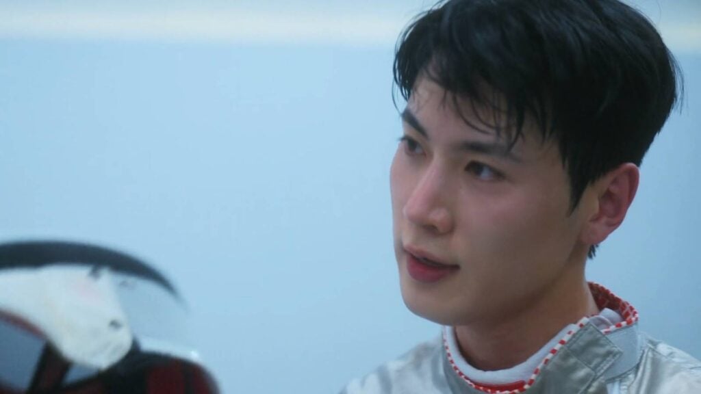 It's a screenshot from Netflix’s show Shingle’s Inferno Season 5: Jo I-geon after a swordplay training, a game changer in episode 5.