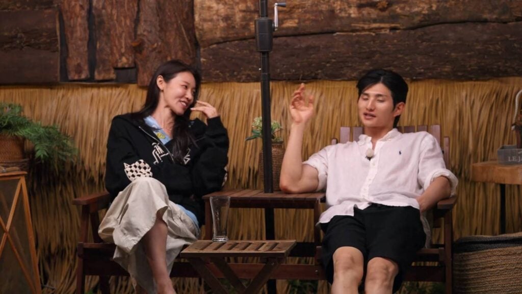 It’s a scene from episode 5, Single’s Inferno Season 5 - Choi Mina Sue and Lee Sung-hun have a private chat.