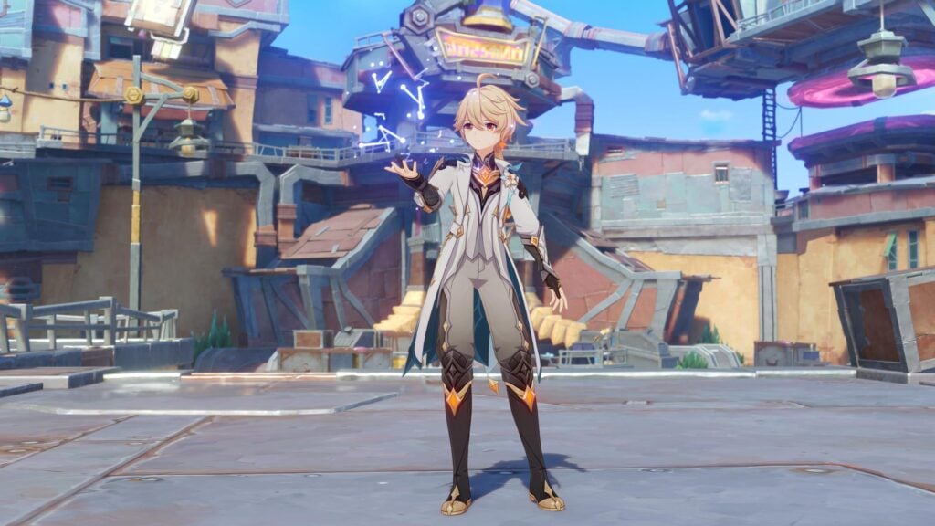 Aether's new look in Genshin Impact (Image via HoYoverse)