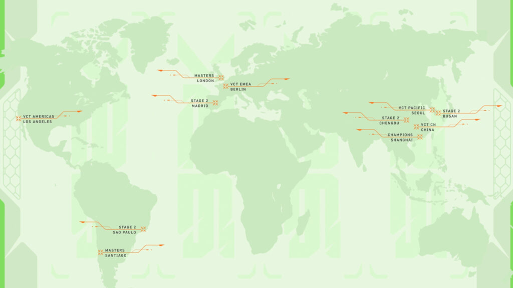 Riot Games unveils VCT Stage 2 Playoffs roadshows locations