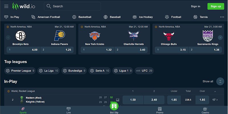 Wild.io Sports US