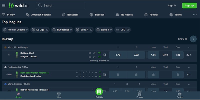 Wild.io Sports US