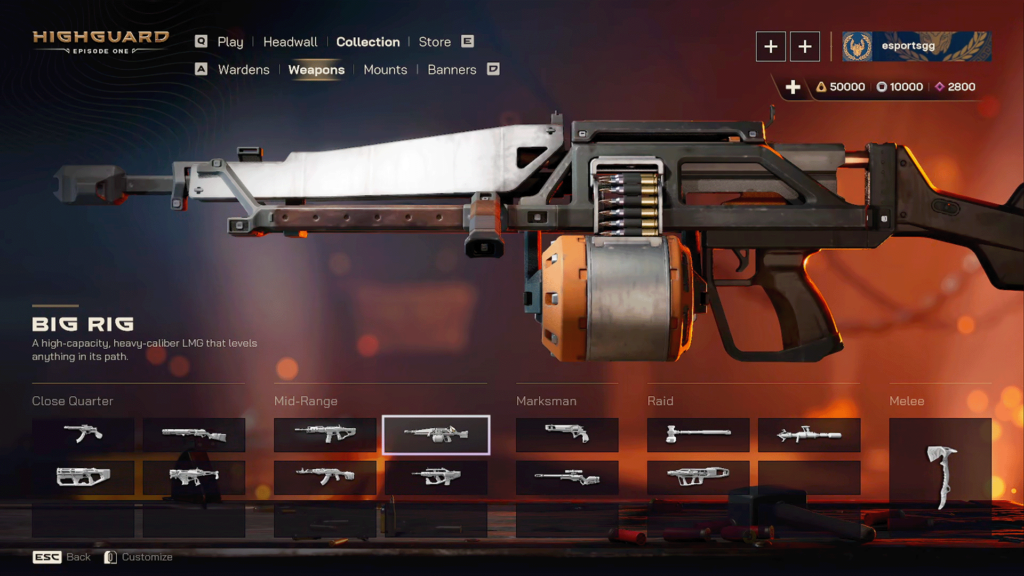 Highguard  Big Rig Gatling Gun