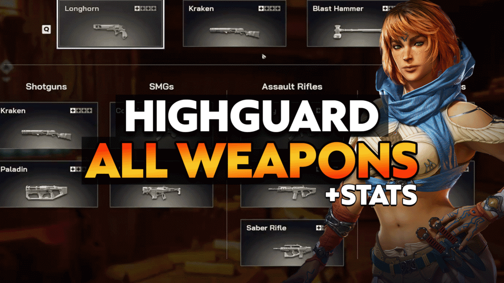 Highguard Weapons Guide: All Combat and Raid Weapon Stats at Launch