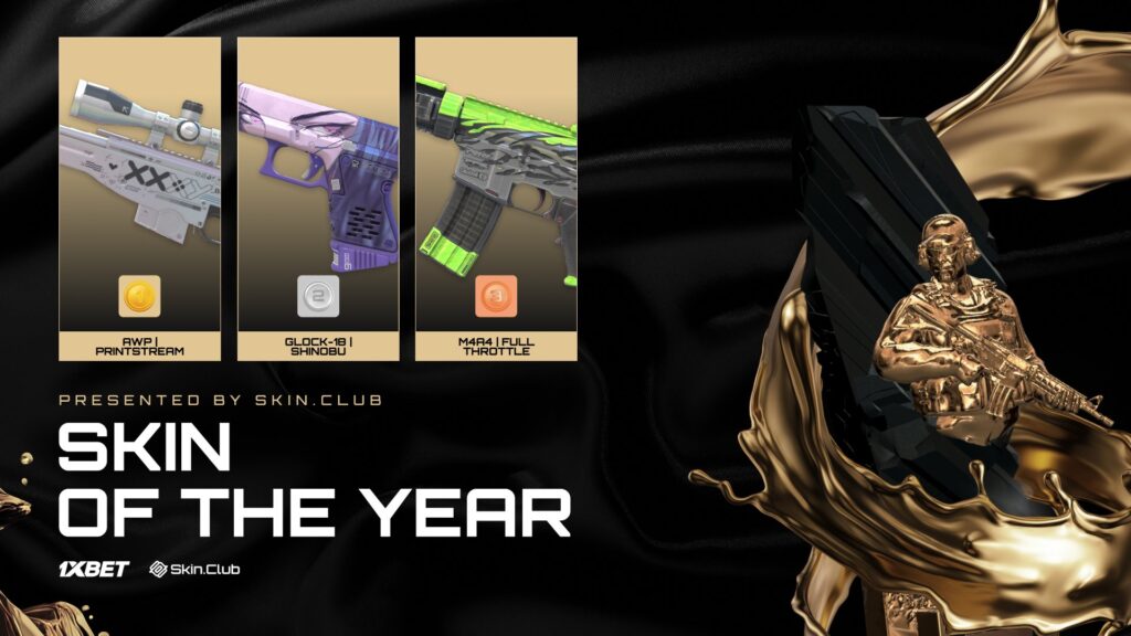 It’s the official poster for the category skin of the year at HLTV Awards 2025 - AWP | Printstream won the award.