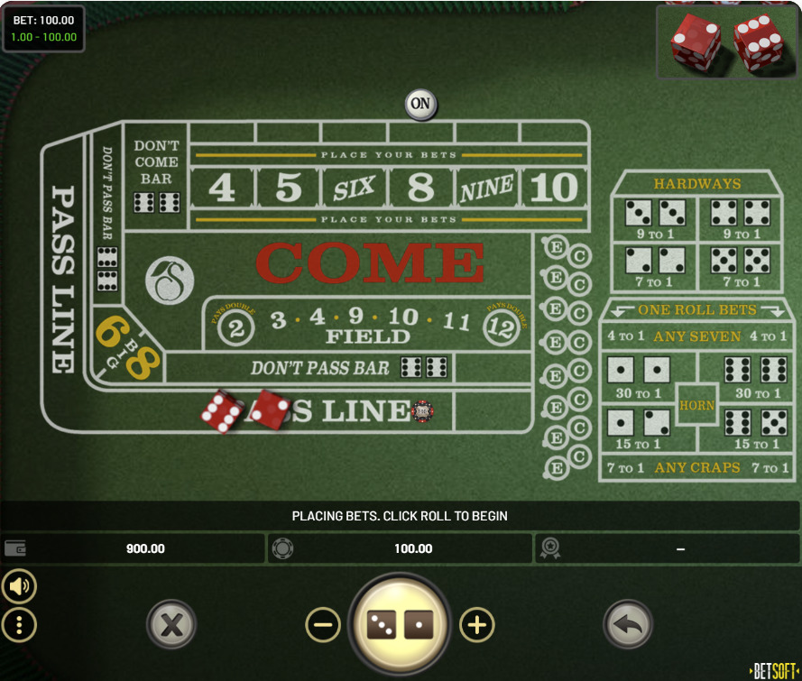 Classic RNG Craps