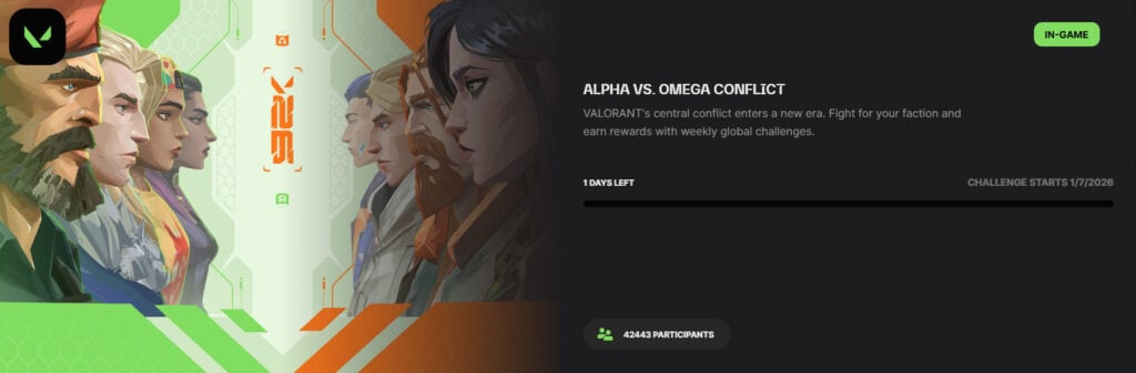VALORANT Alpha vs Omega event