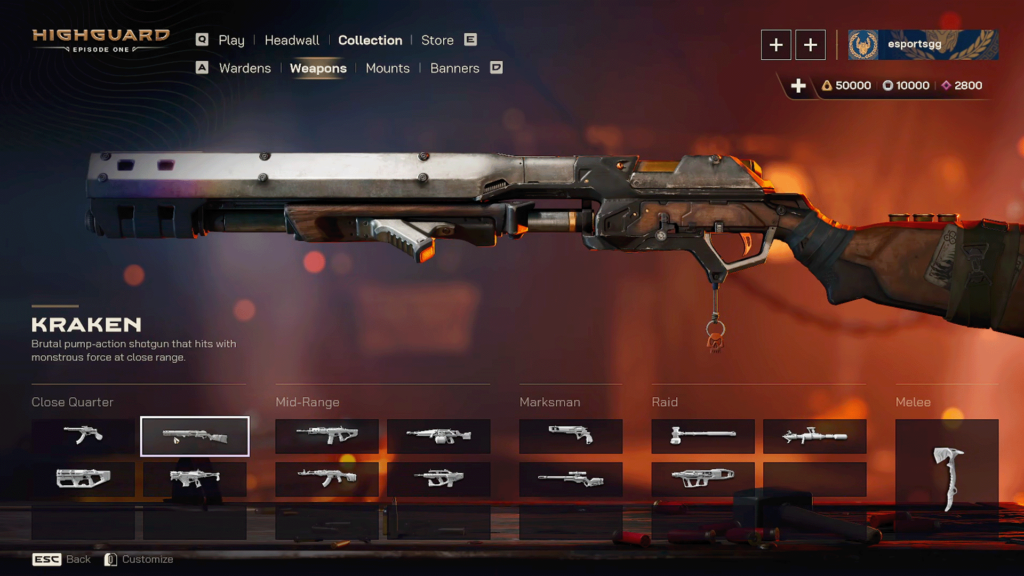 Highguard  Kraken Shotgun