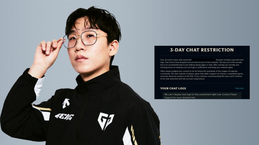 Riot Games fines Gen.G Ruler after chat restriction violation