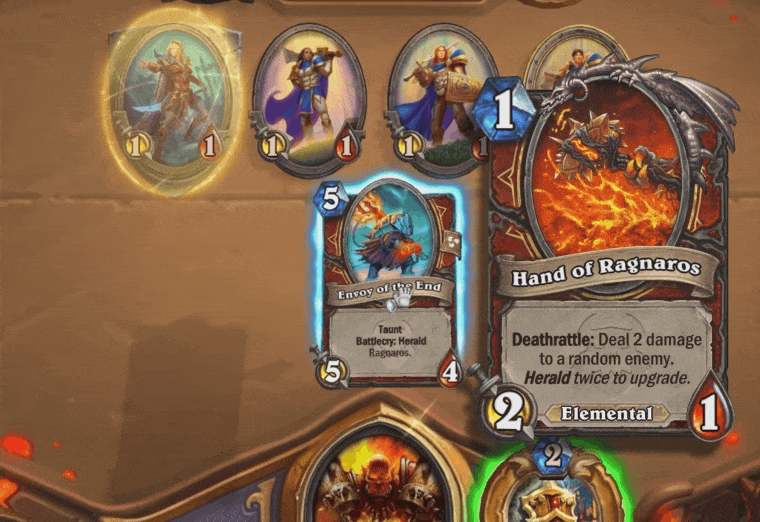 The Warrior Colossal minion is Ragnaros, the Great Fire