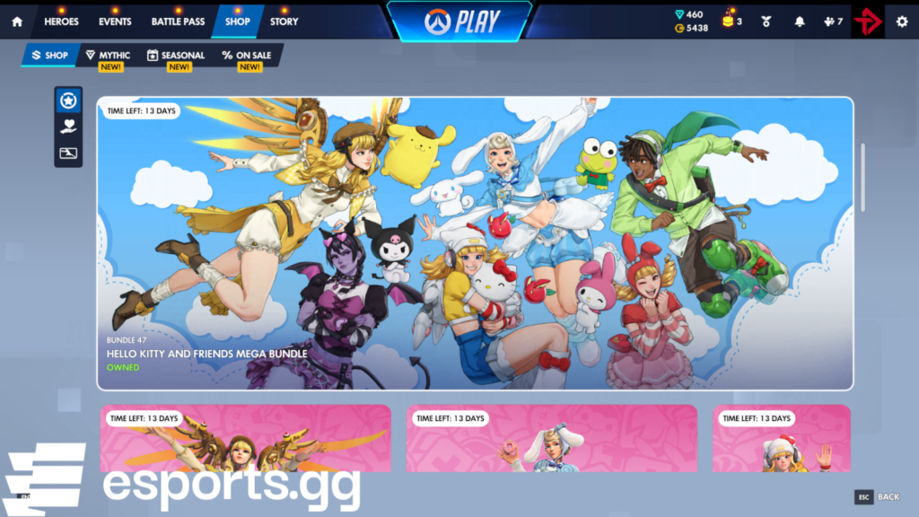 Overwatch Hello Kitty skins