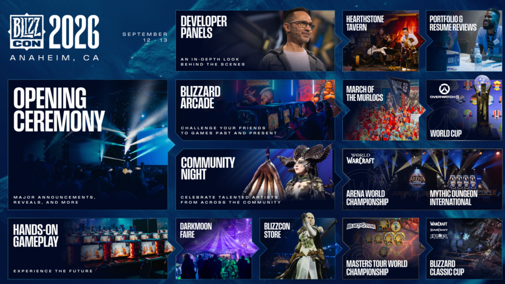 BlizzCon 2026 schedule