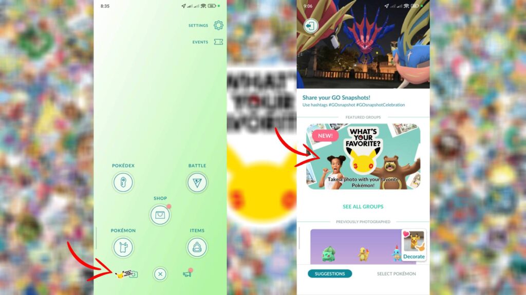 How to use the What's Your Favorite feature in Pokémon GO