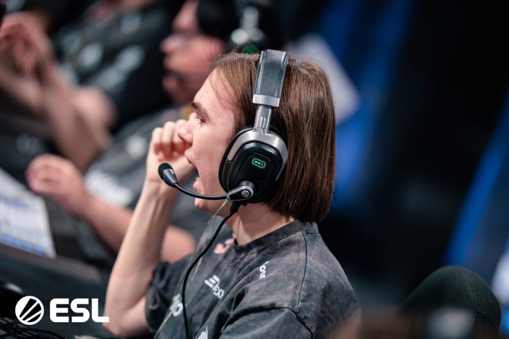 It’s a photo of the Counter-Strike player Danil "donk" Kryshkovets from Team Spirit at the CS2 esports event IEM Kraków 2026.