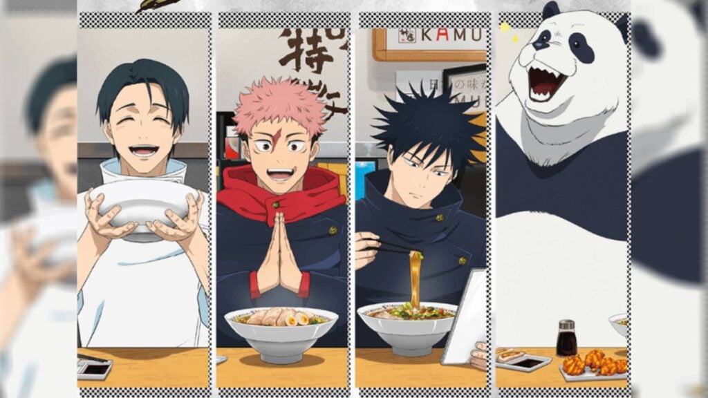 Jujutsu Kaisen characters eating at Kamakura