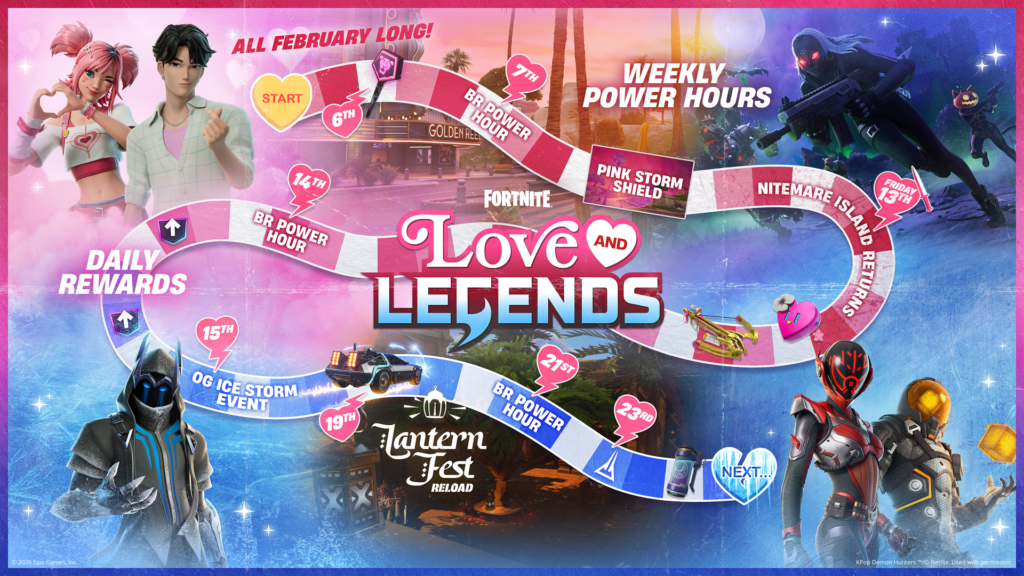 Fortnite Love and Legends event: New items, free rewards, and more