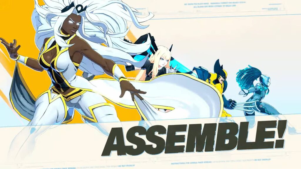 It's a screenshot from the Unbreakable X-Men trailer for the games MARVEL Tōkon: Fighting Souls — all four characters: Storm, Magic, Wolverine, and Danger.