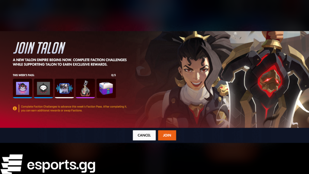 Overwatch Conquest event rewards for Talon