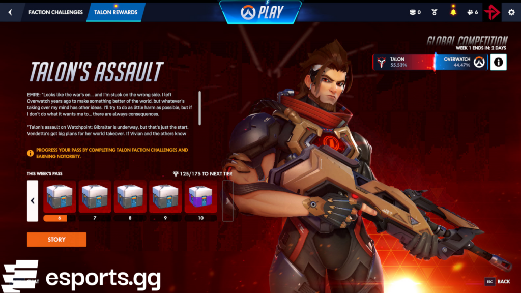 Overwatch Conquest event rewards from Week 1