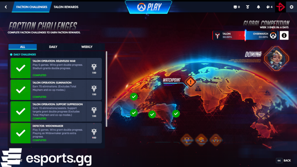 Overwatch Conquest challenges 