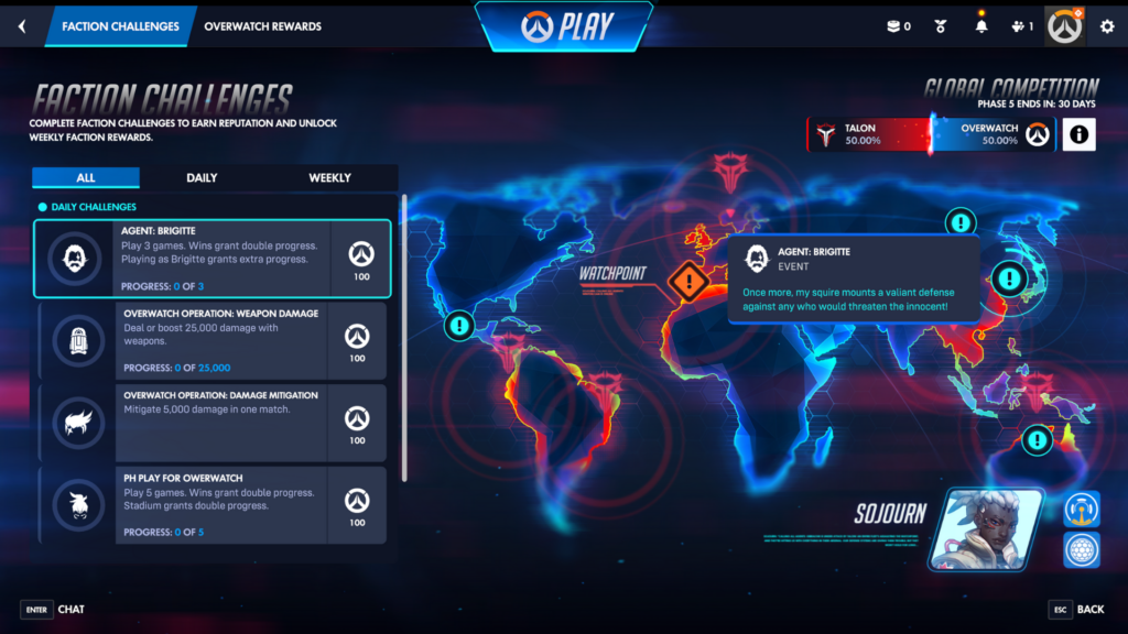 Overwatch Conquest event challenges