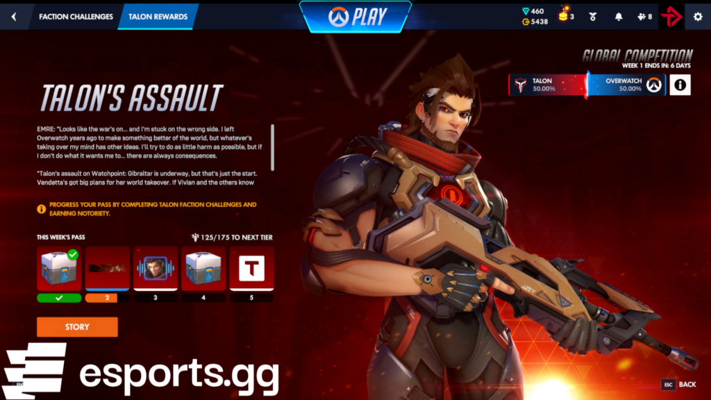 Overwatch Conquest Talon rewards