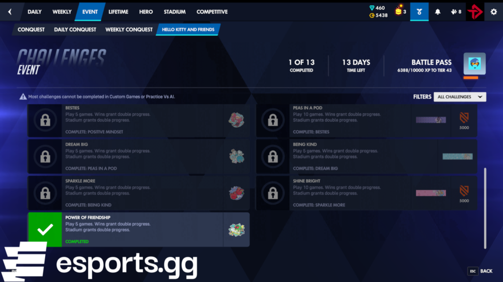 Overwatch Hello Kitty event rewards