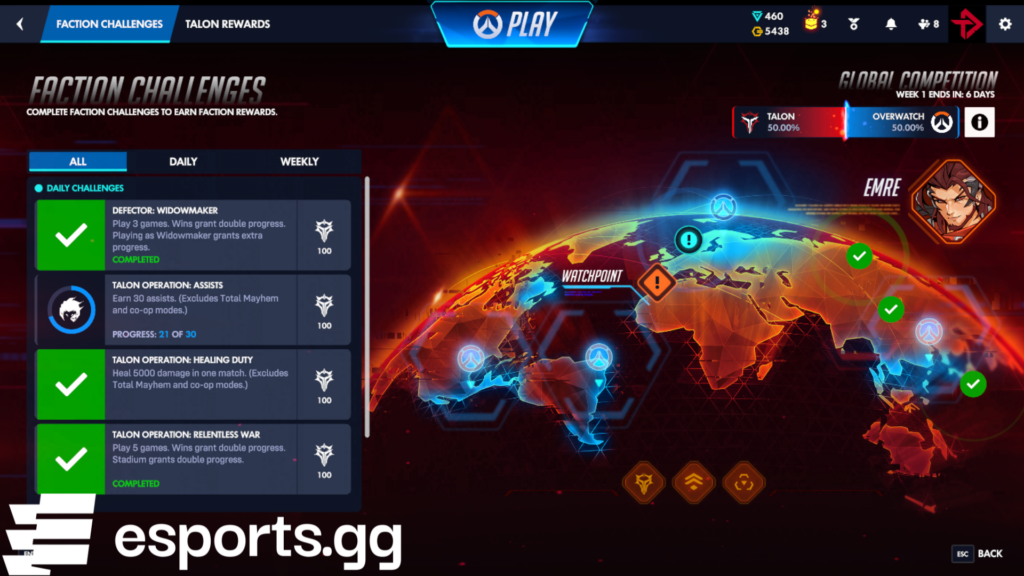 Overwatch faction challenges