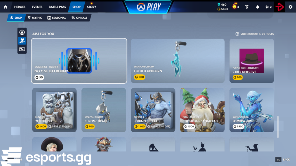 overwatch just for you shop