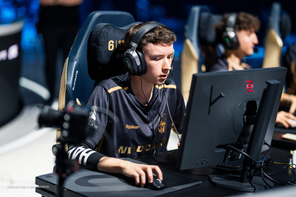 The Rainbow Six Siege X pro players from the team Wildcard during the Finals stage at the esports tournament Six Invitational 2026 — a photo, focused during the competition.