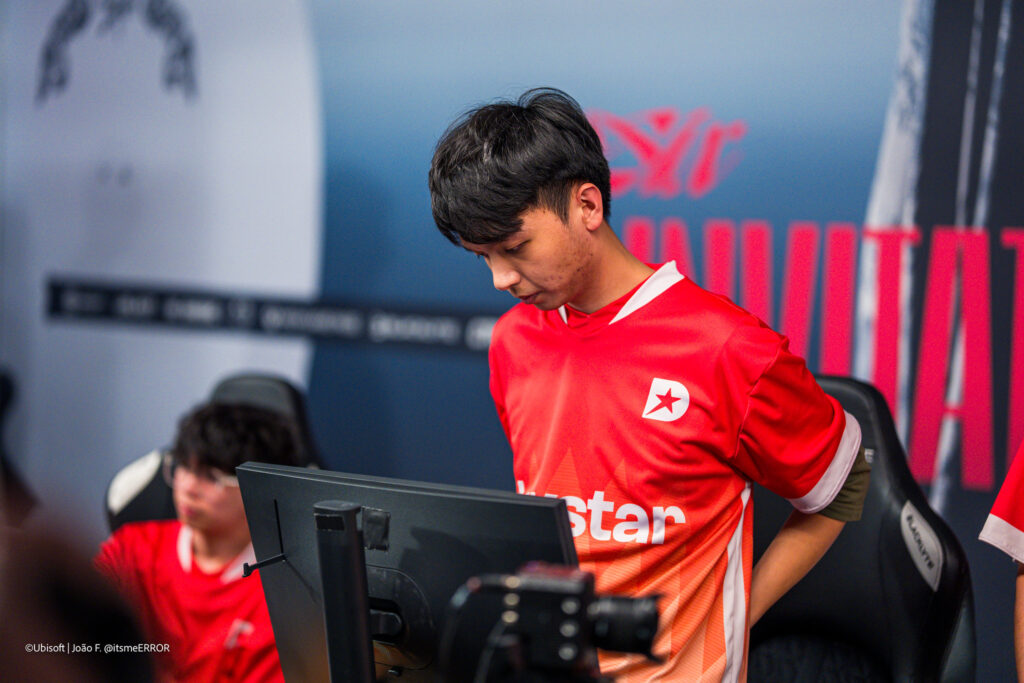 The Rainbow Six Siege X pro players from the team Daystar during the Playoffs stage at the esports tournament Six Invitational 2026 — a photo.