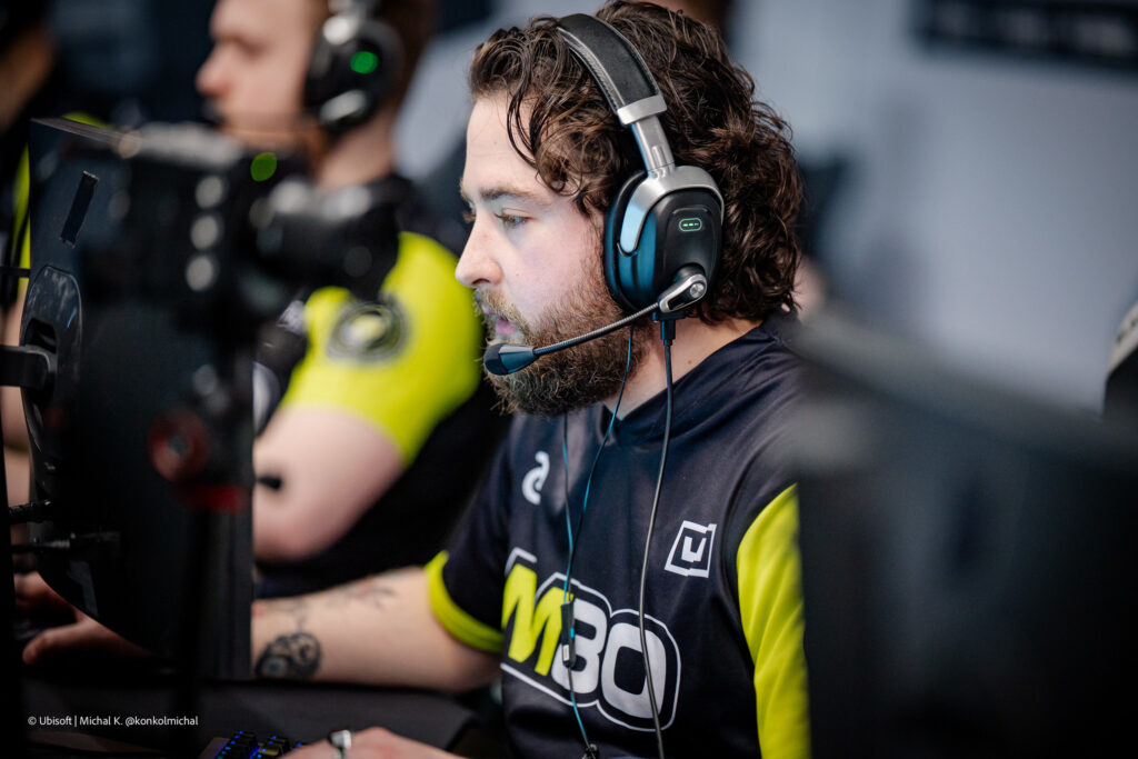 The photo of the R6 Siege X esports players from the team M80 at the Six Invitational 2026 Groups.