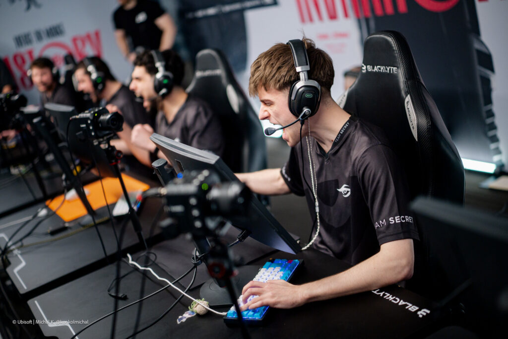 The photo of the R6 Siege X esports players from the Team Secret at the Six Invitational 2026 Groups.