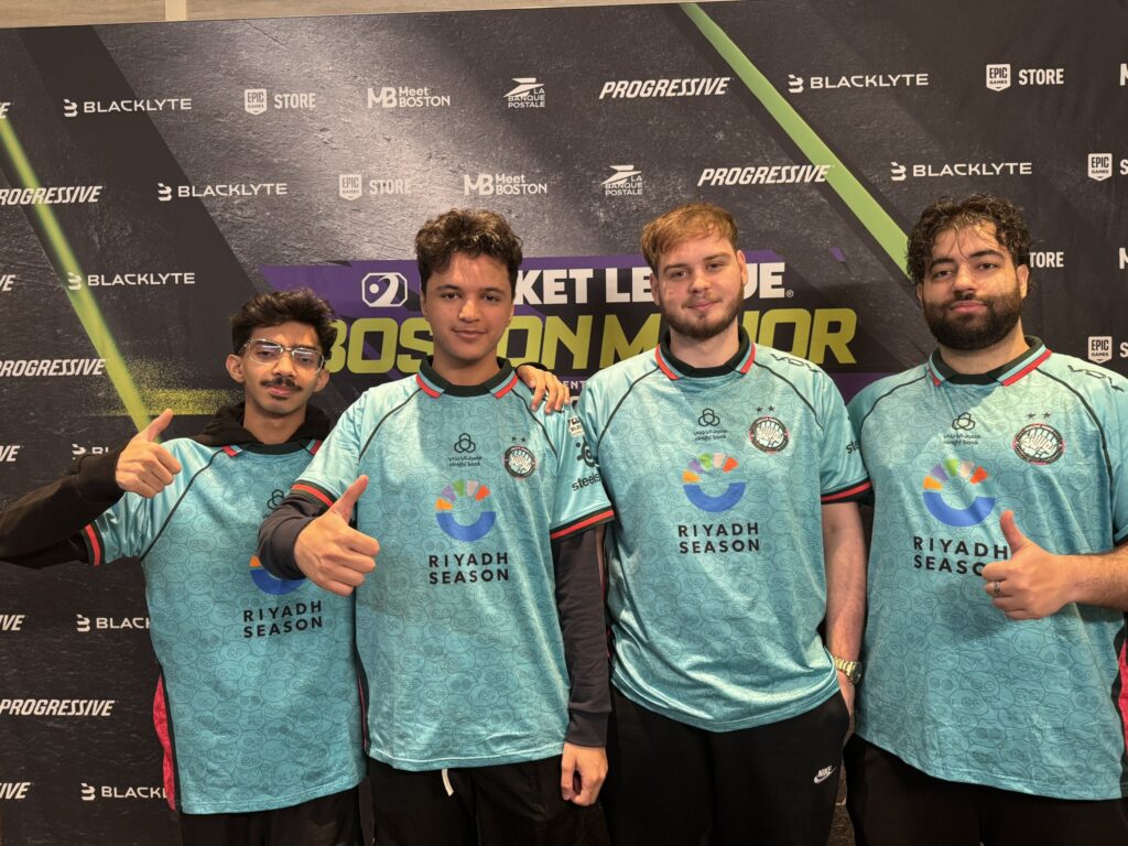 Twisted Minds with M0nkey M00n and trk511 ahead of the Boston Major (Image via Rocket League Esports)