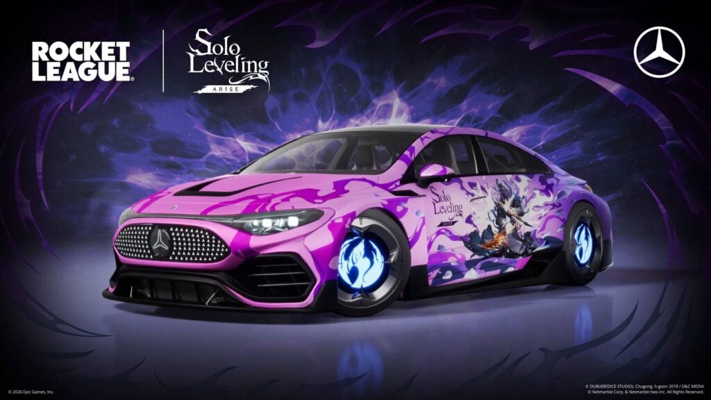 Solo Leveling bundle in Rocket League: Decals, hitbox, and more