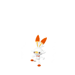 Scorbunny sprite in Pokémon GO 