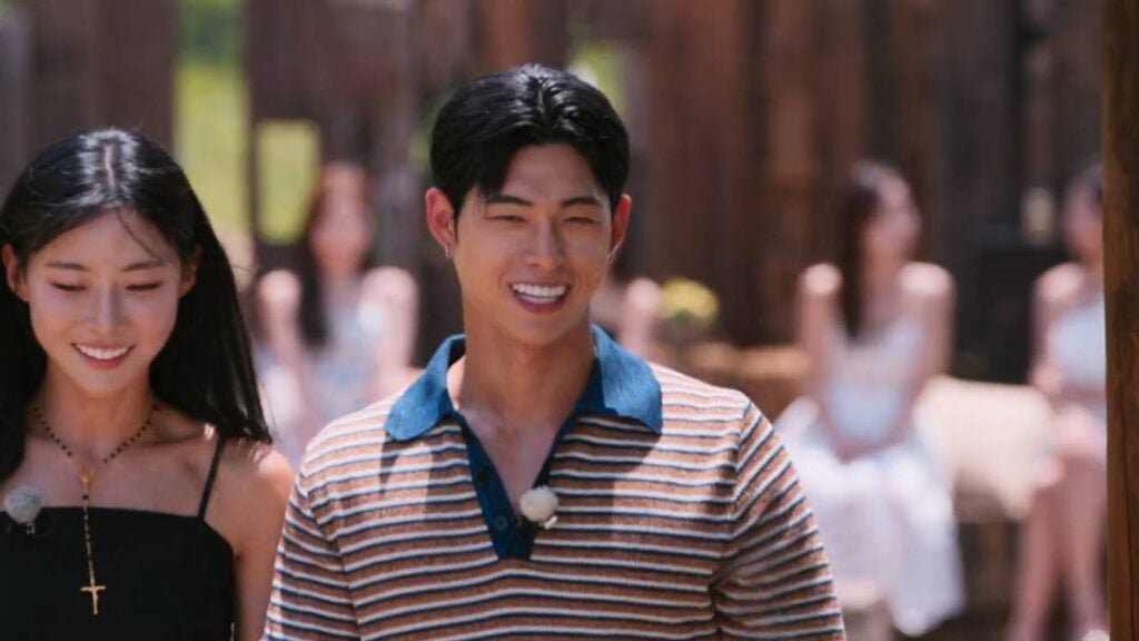 In episode 12 of Single’s Inferno Season 5, five final couples of this show were formed: the image shows Kim Min-gee and Song Seung-il.