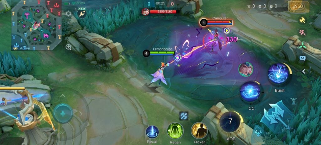 Skill1 - Forked Lightning marks enemies