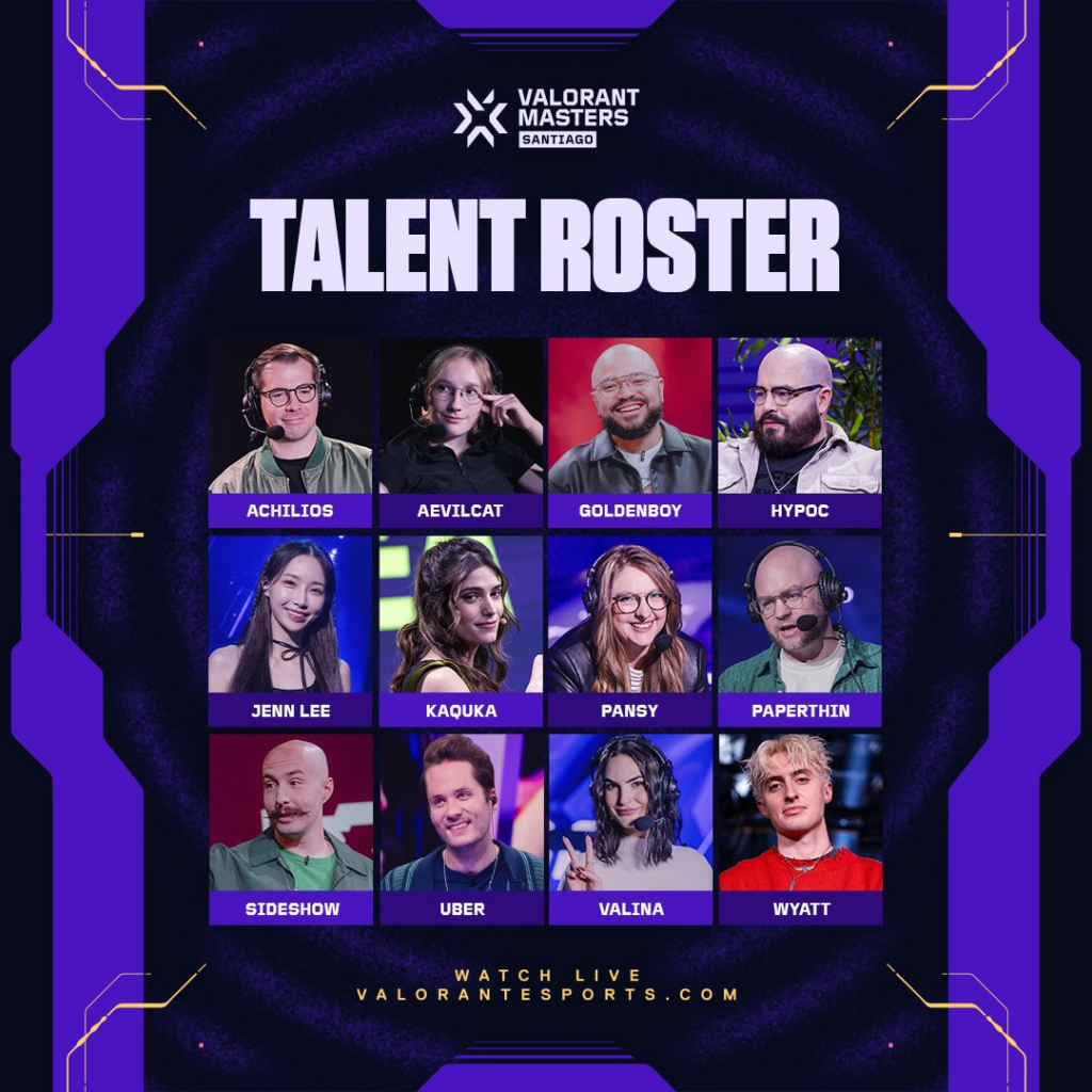 VALORANT Masters Santiago talent roster