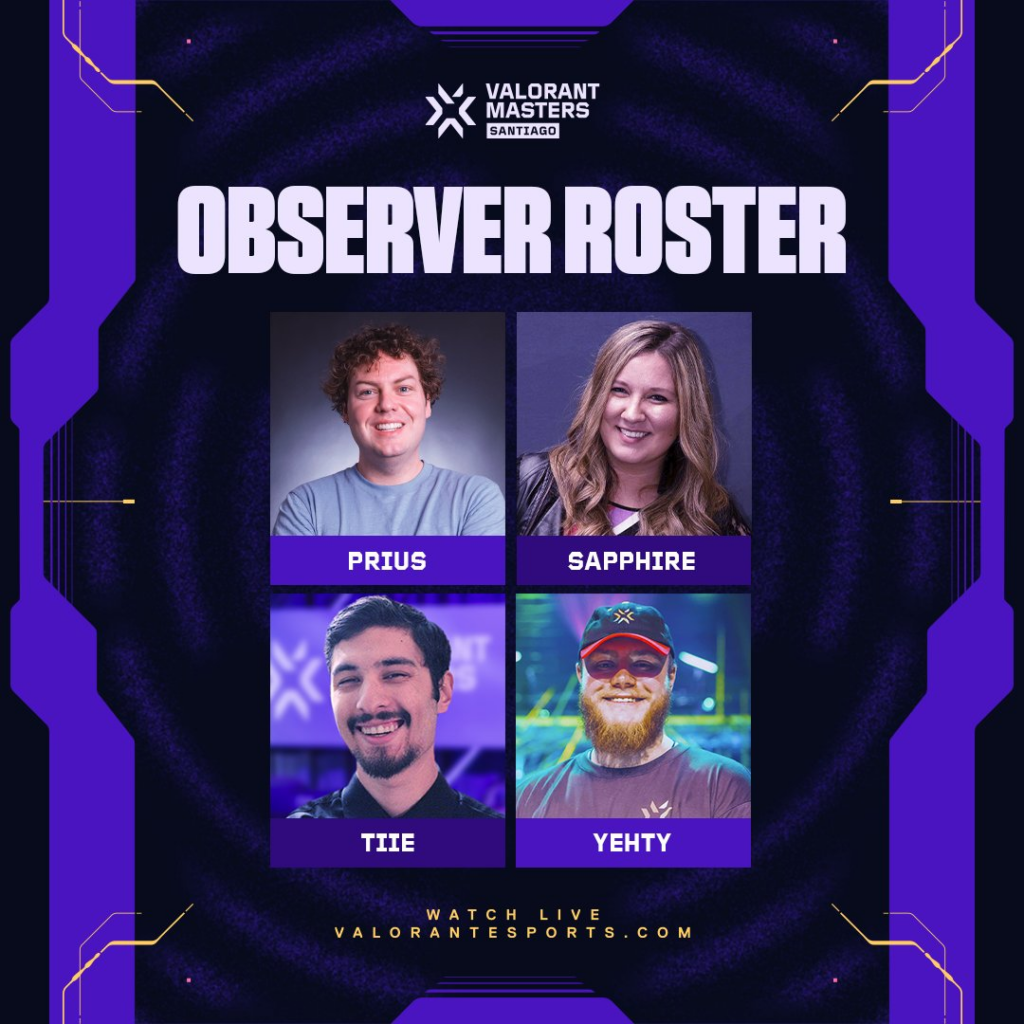 VALORANT Masters Santiago observers roster