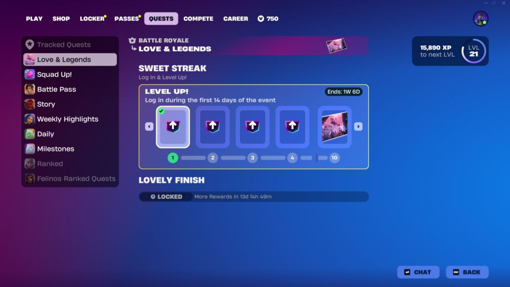 Fortnite Love and Legends rewards 1