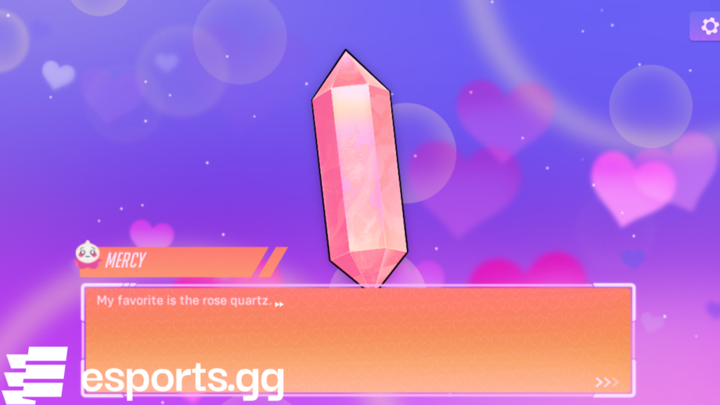 Mercy likes collecting crystals