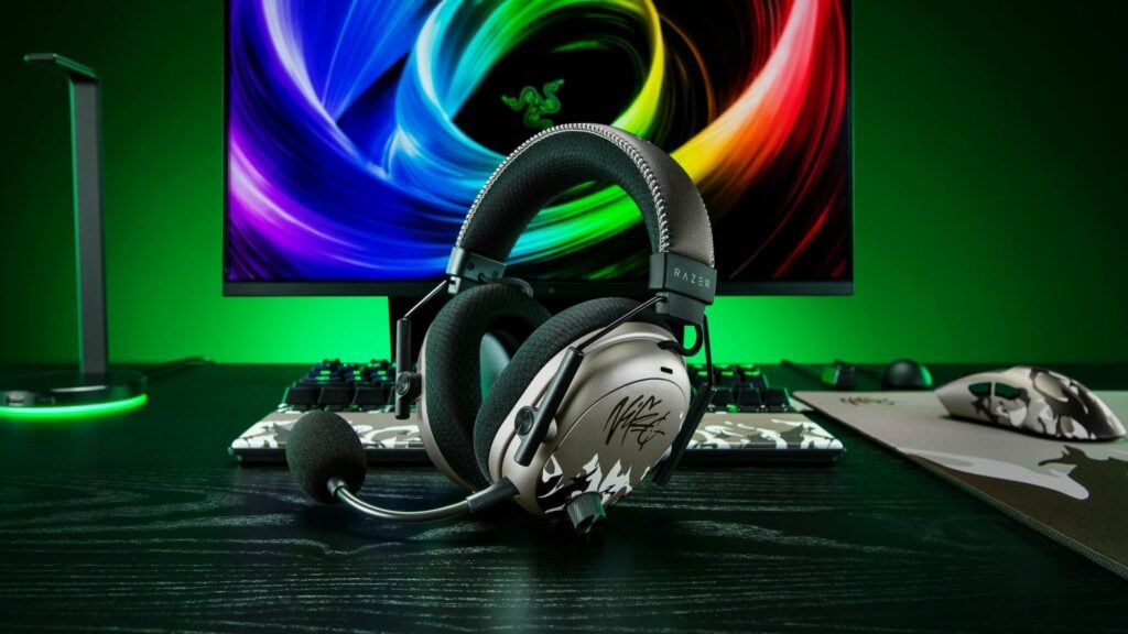 It’s the official promo photo of the Razer gaming headset BlackShark V3 Pro with the unique design of CS2 NiKo Edition.