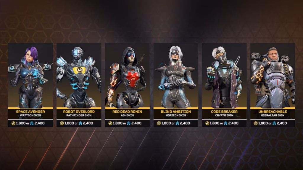 Apex Legends Aftershock event skins