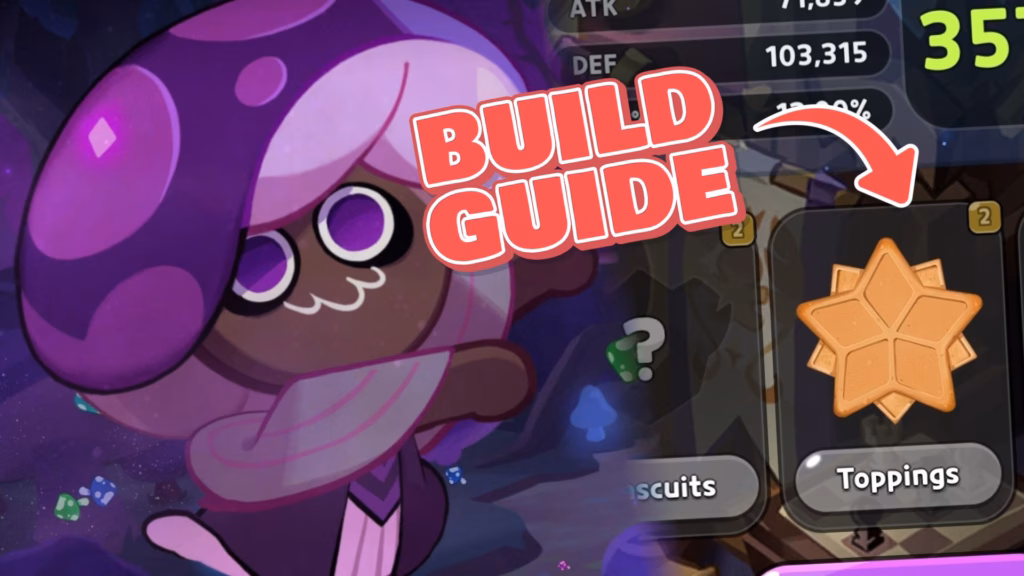 Cookie Run Kingdom Poison Mushroom Cookie build guide: Best Toppings and Beascuit