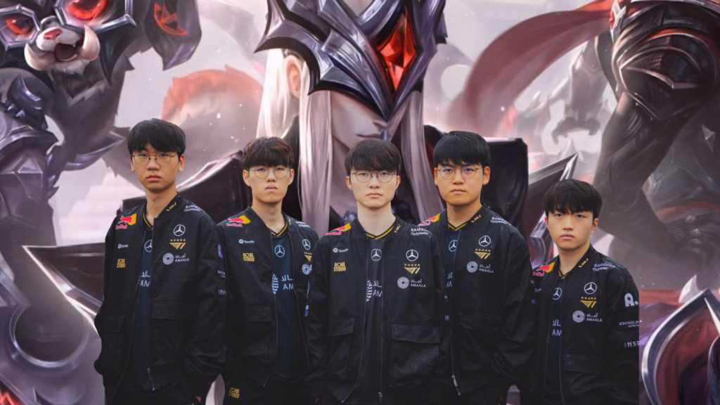 Early look at T1 Worlds 2025 championship skin choices