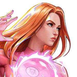 Atom Eve as a fighting games character in Invincible VS - an icon.